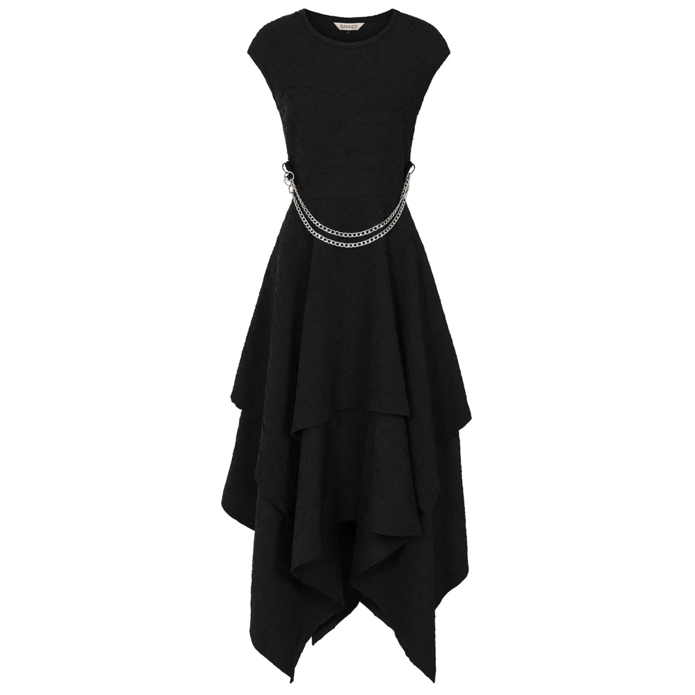 Banned - Hexed Isadora Longue robe - Noir